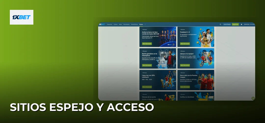 Sitios Espejo y Acceso